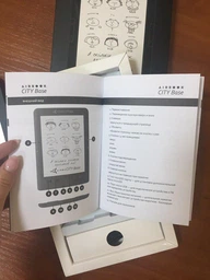 Электронная книга AirOn AirBook City Base Grey; 6" (800х600) E Ink Carta, ОЗУ 128 МБ, 4 ГБ встроенная + microSD до 32 ГБ, 1500 мАч, 164 х 116 х 8.6 мм, 160 г, серый фото от покупателей 9
