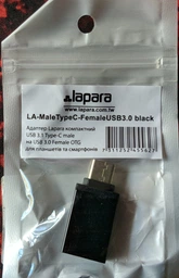 Адаптер Lapara USB Type-C Male - USB 3.0 Female OTG (LA-MaleTypeC-FemaleUSB3.0 black) фото от покупателей 18