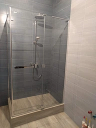 Кабіна для душу EGER прямокутнаа права без піддону MEGERKA 80x120x190см тонований вітраж 6мм профіль хром 599-330/1R фото від покупців 1