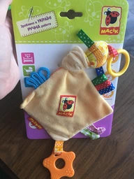 Игрушка мягконабивная Macik Забавка ромб с прорезывателем (МС 030601-02) фото от покупателей 6