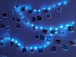 Світлодіодна гірлянда нитка LTL довжина 4.5м 50led на батарейках блакитна Blue фото від покупців 11