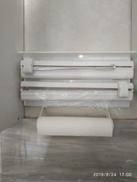 Кухонний потрійний тримач Triple Paper Dispenser 3 в 1 для паперових рушників харчової плівки та фольги фото від покупців 1
