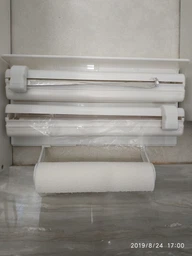Кухонний потрійний тримач Triple Paper Dispenser 3 в 1 для паперових рушників харчової плівки та фольги фото від покупців 2