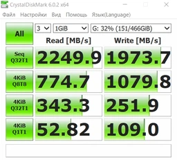 SSD диск Kingston A2000 500GB NVMe M.2 2280 PCIe 3.0 x4 3D NAND TLC (SA2000M8/500G) фото від покупців 1