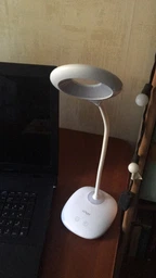 Світильник світлодіодний настільний акумуляторний Luxel 6w (білий) +usb, нічник (TL-04W) фото від покупців 12