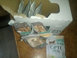 Влажный корм для кошек Оптимил из кроликов в белом соусе OPTIMEAL rabbit in white sauce 85 гр 12шт. фото от покупателей 19