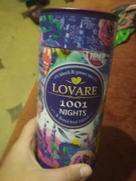 Суміш чорного та зеленого чаю Lovare 1001 Ніч з фруктами та пелюстками квітів 80 г у подарунковому пакованні фото від покупців 9