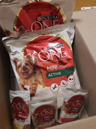 Корм консервований Purina One Mini/Small Adult для собак до 10кг з куркою морквою зеленою квасолею в підливі 85 г (8445290298263) фото від покупців 13
