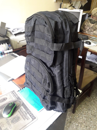 Тактичний штурмової військовий рюкзак 40 літрів Чорний HunterArmor