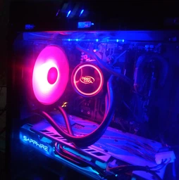 Система жидкостного охлаждения DeepCool GAMMAXX L120 T RED фото от покупателей 4