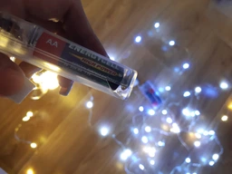 Світлодіодна гірлянда нитка LTL довжина 4.5м 50led на батарейках блакитна Blue фото від покупців 10