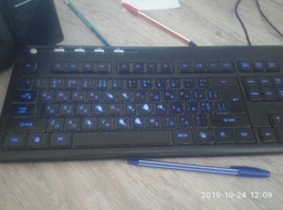 Клавіатура дротова A4Tech KD-126-2 з білим підсвічуванням USB (4711421859165)