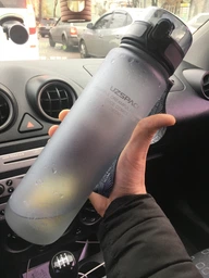 Пляшка для води Uzspace Grey 1000 мл Сіра фото от покупателей 4