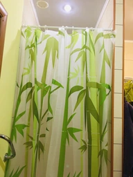 Шторка - занавеска для ванной Мій Дім Green Bamboo 180х180 cм NJ10109 фото от покупателей 6