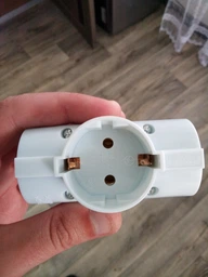 Сетевой адаптер Emos P00242 тройной круглый с заземлением White фото от покупателей 9