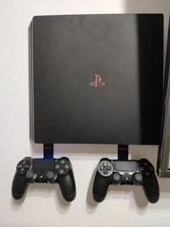 Крепление на стену ViMount PlayStation 4 PS4 PRO + 2шт держателей для геймпадов Dualshock 4 черный фото от покупателей 16