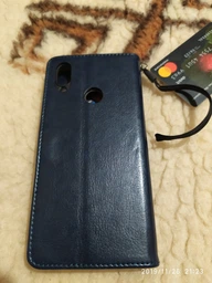 Чохол Idewei для Xiaomi Redmi Note 7 / Note 7 Pro книжка шкіра PU червоний фото від покупців 11