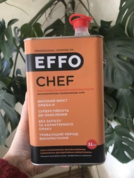 Масло подсолнечное EFFO Chef высокоолеиновое рафинированное дезодорированное вымороженное 1 л (0.92 кг) (4820077082558) фото от покупателей 2