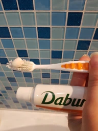 Упаковка зубной пасты Dabur Herb'l Гвоздика 150 г х 2 шт (6291069707151) фото от покупателей 6