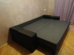 Диван прямий Магнат (Меблі Софіївки) Білий + синій 105х245 см 11121_4 фото від покупців 2