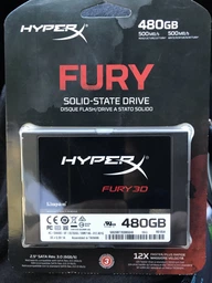 SSD диск Kingston HyperX Fury 3D 480GB 2.5" SATAIII 3D NAND TLC (KC-S44480-6F)