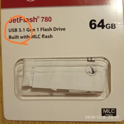 Флеш память USB Transcend JetFlash 780 64GB USB 3.1 Gen1 Black (TS64GJF780) фото от покупателей 13