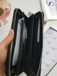 Женский кожаный кошелек на молнии ST 238 Black фото от покупателей 3