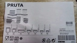 Набор контейнеров для хранения IKEA PRUTA 17 шт прозрачный зеленый 601.496.73 фото от покупателей 1