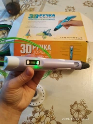 3D-ручка 3D Pen Blue с Эко Пластиком PLA (9 метров) и Трафаретами фото от покупателей 12