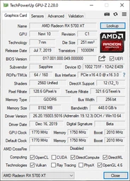 Видеокарта Sapphire PCI-Ex Radeon RX 5700 XT NITRO+ 8GB GDDR6 (256bit) (1770/14000) (2 х HDMI, 2 x DisplayPort) (11293-03-40G) фото от покупателей 18