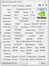 Відеокарта GF GT 730 2GB GDDR3 Palit (NEAT7300HD46-2080H)