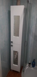 Пенал - шкаф в ванную напольный ВАНЛАНД Ирис ИрП- 1 (правый) фото от покупателей 6