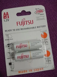 Аккумулятор Fujitsu White Ni-Mh АА/R6 2000 мА*ч Ready to use 2 шт Blister (4976680591229) фото от покупателей 4
