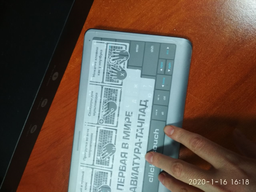 Клавіатура бездротова Prestigio Click&Touch Bluetooth (PSKEY1SGRU)