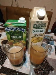 Упаковка сока Galicia Яблочный прямого отжима неосветленный 1 л х 12 шт (4820209560077)