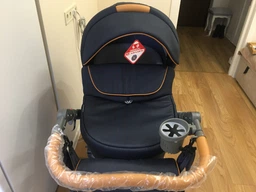 Универсальная коляска 2 в 1 Adamex Avanti Deluxe X3 Темно-синяя (151945) фото от покупателей 4