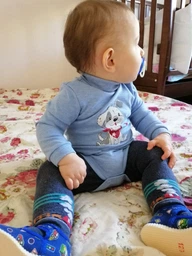 Дитячий боді-гольф для новонароджених хлопчиків Бемби БД107 74 см Блакитний меланж (01107011134.M40) фото від покупців 1