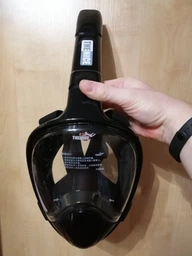 Маска для снорклинга Seagard Easybreath-II полнолицевая с креплением для экшн камеры размер L/XL Черная фото от покупателей 2