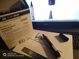 Маркер перманентный Buromax Jobmax 2-4 мм черный круглый (BM.8703-01)