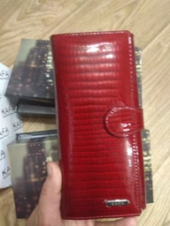 Кошелек женский кожаный Kafa RFID AE031 красный