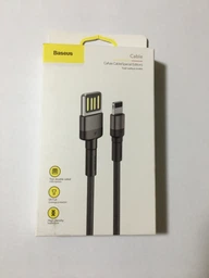 Кабель Lightning > USB Baseus Cafule Special Edition 2.4A 1.0m (CALKLF-GG1) Gray фото від покупців 17