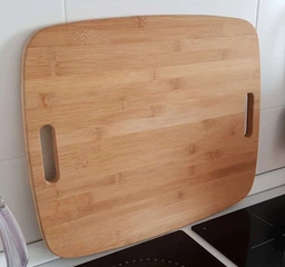 Дошка обробна Fissman Bamboo Eco 49 х 41 см бамбукова з двома ручками (32316876) фото від покупців 1