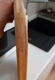 Дошка обробна Fissman Bamboo Eco 49 х 41 см бамбукова з двома ручками (32316876) фото від покупців 2