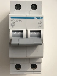 Автоматический выключатель 2-полюсный Hager MCN225 C 25 А 6 кА