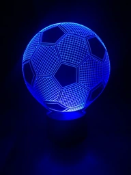 3D ночник подарочная ночная LED лампа светодиодный светильник Футбольный мяч с пультом ДУ 16 цветов адаптером на usb батарейках из акрила для дома спальни детской оригинальный романтический подарок парню мужу 3DTOYSLAMP фото от покупателей 3
