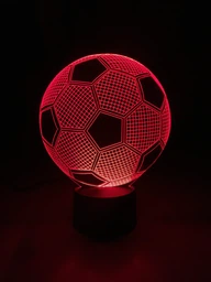 3D ночник подарочная ночная LED лампа светодиодный светильник Футбольный мяч с пультом ДУ 16 цветов адаптером на usb батарейках из акрила для дома спальни детской оригинальный романтический подарок парню мужу 3DTOYSLAMP фото от покупателей 4