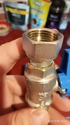 Шариковый кран прямой с накидной гайкой BIANCHI 1/2х1/2" внутренняя-внешняя резьба, blue/синий (528M04040E)