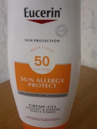 Солнцезащитный кремовый гель Eucerin Sun Allergy Protect SPF 50 150 мл (4005808581184) фото от покупателей 1
