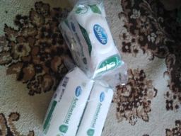 Упаковка влажных салфеток Smile Antibacterial с подорожником 2 пачки по 100 шт (42112810)