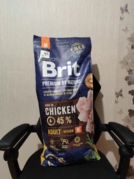Сухой корм Brit Premium Dog Adult M для собак средних пород с курицей 15 кг фото от покупателей 11